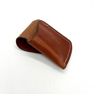 Loopers Leather Multi tool‎ Case Holder Pouch Brown Snap Loop Closure